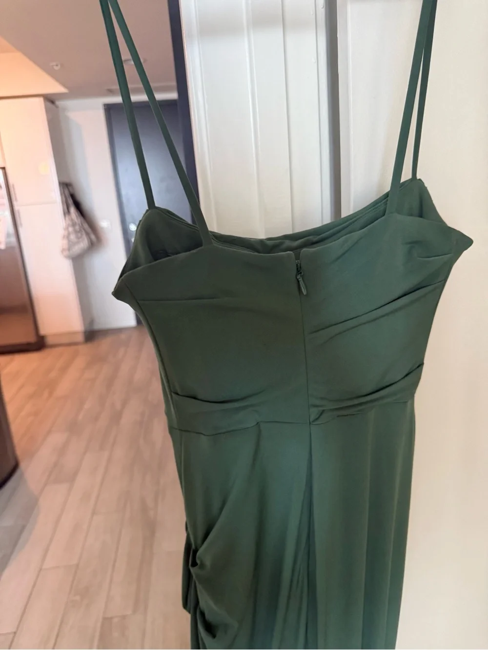House of CB Emerald Green Ruched Maxi Dress - Picture 11 of 12